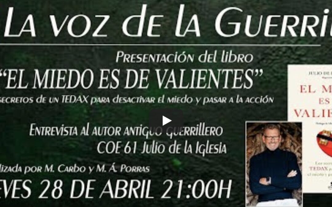 Julio de la Iglesia presenta su libro en ‘La Voz de la Guerrilla’, programa de la Federación Veteranos Boinas Verdes Españoles