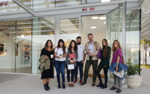 Julio de la Iglesia con alumnos de Periodismo de la Universidad Francisco de Vitoria