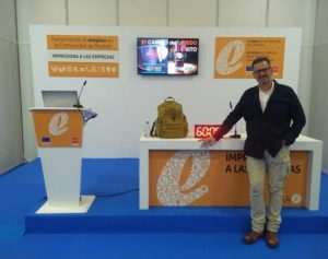 Julio de la Iglesia en los momentos previos a su charla en IFEMA