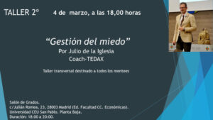Masterclass de Julio de la Iglesia en la Universidad San Pablo CEU