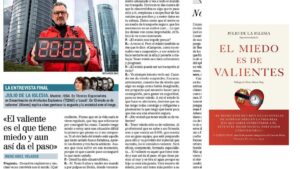 Julio de la Iglesia y su libro, protagonistas en la contraportada de El Mundo